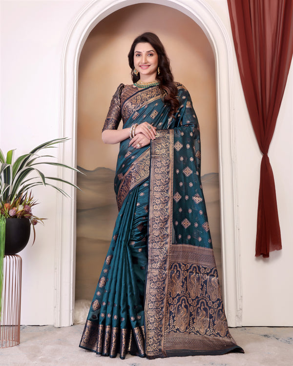 New pure chanderi cotton batik printed saree.