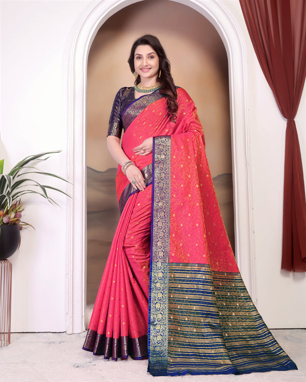 New pure chanderi cotton batik printed saree.