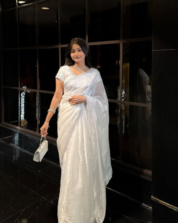 PURE SOFT BURBURRY SAREE